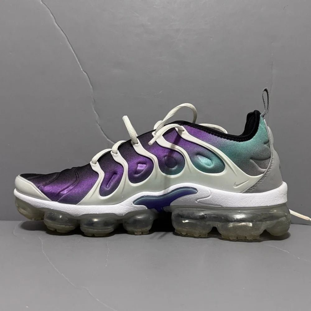Nike Air Vapormax Plus Mens Size US 10.5 White Fierce Purple Grape Sneakers - Picture 5 of 16